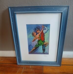  acrylic painting. Tango. By and signed Cass Martin